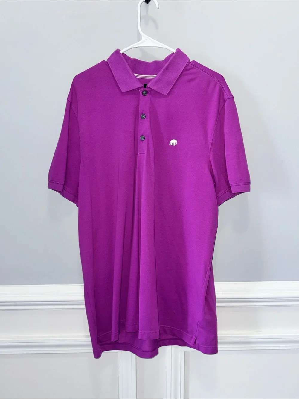 Banana Republic Purple Polo Shirt - Short Sleeve; Tall XL